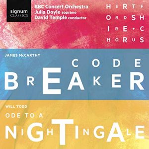 James McCarthy: Code Breaker & Will Todd: Ode to a Nightingale